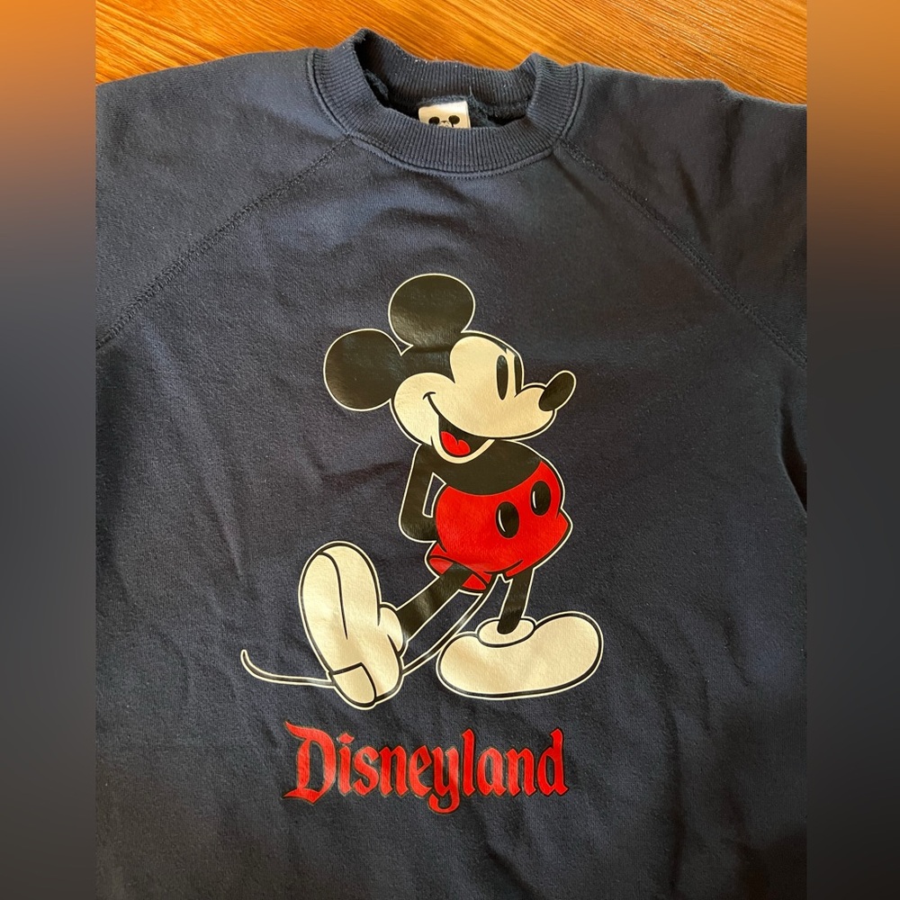 Disneyland Mickey Mouse Kids Sweater - Navy and Red